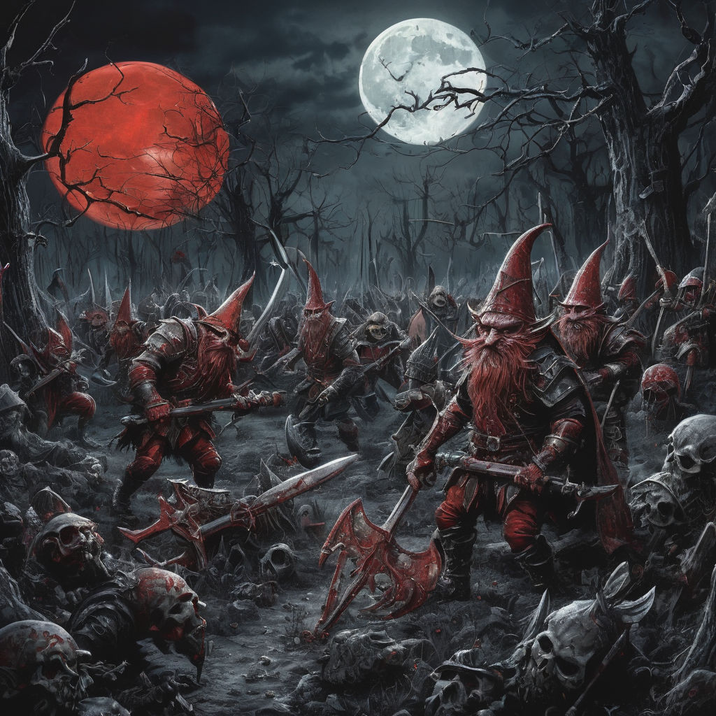 Evil graveyard gnomes armed with pickaxes and red black armo... by ...