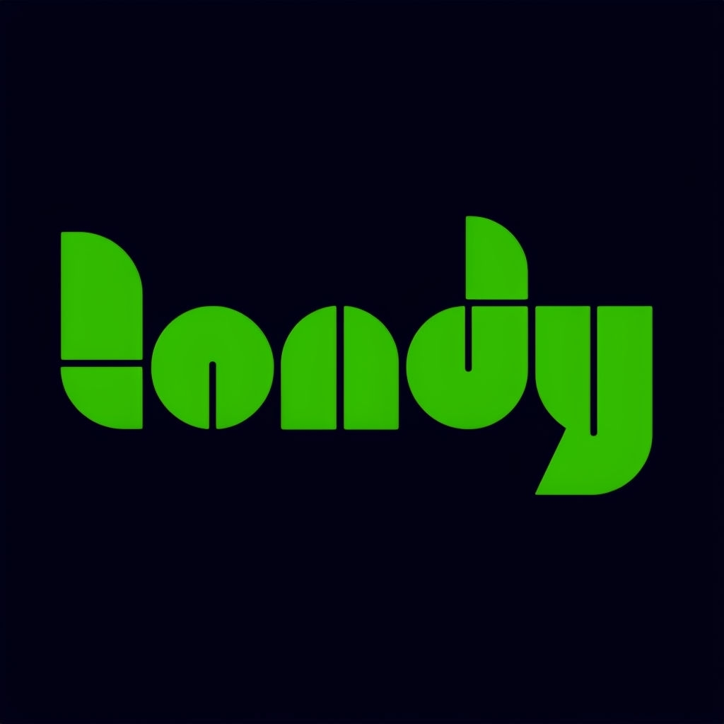 Modern Bold Typographic Design with Lime Green Tondy Logo