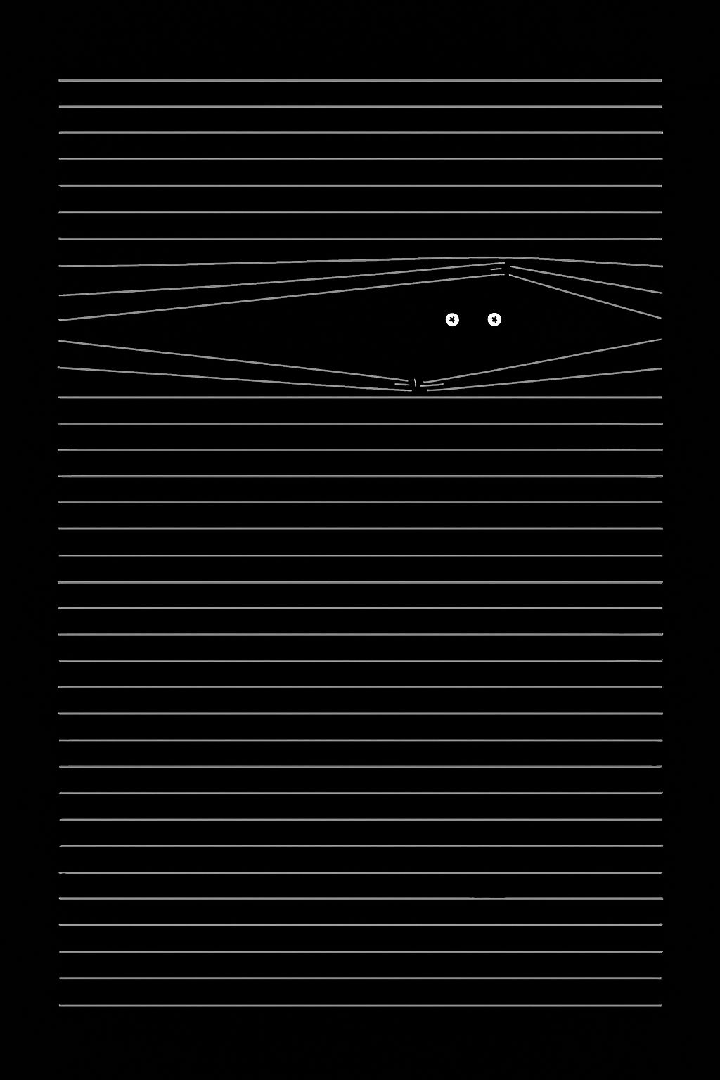 Minimalist Black and White Geometric Eye Design Poster