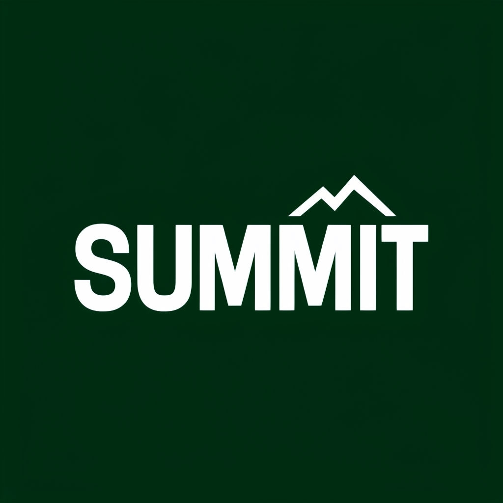 Minimalist Summit Logo with Stylized Mountain Peak Design