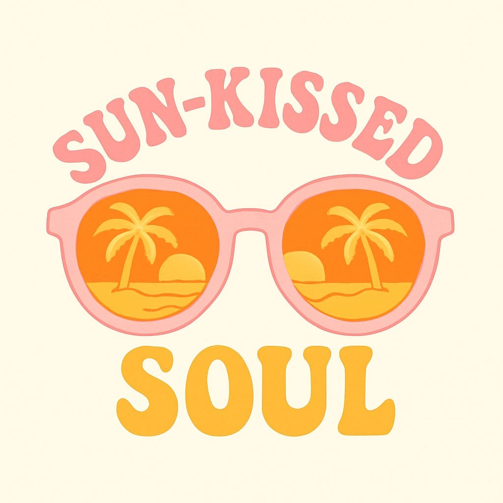 Sun-Kissed Retro Round Sunglasses Summer Vibes T-Shirt