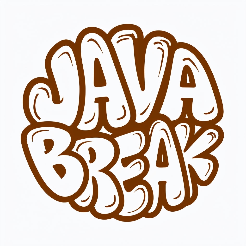 Playful Graffiti Style JAVA BREAK Illustration Mug