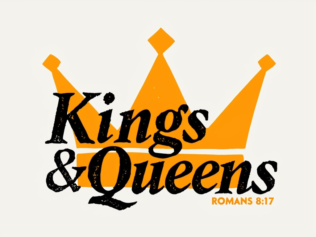 Kings & Queens Vintage Inspired Crown Minimalist T-Shirt