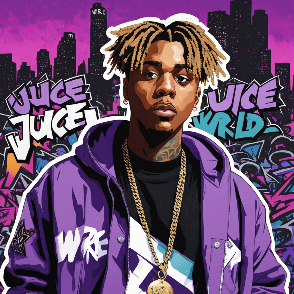 CONCEPT ART JUICE WRLD IN PURPLE GRAFFITI by cuzz soundz - Playground