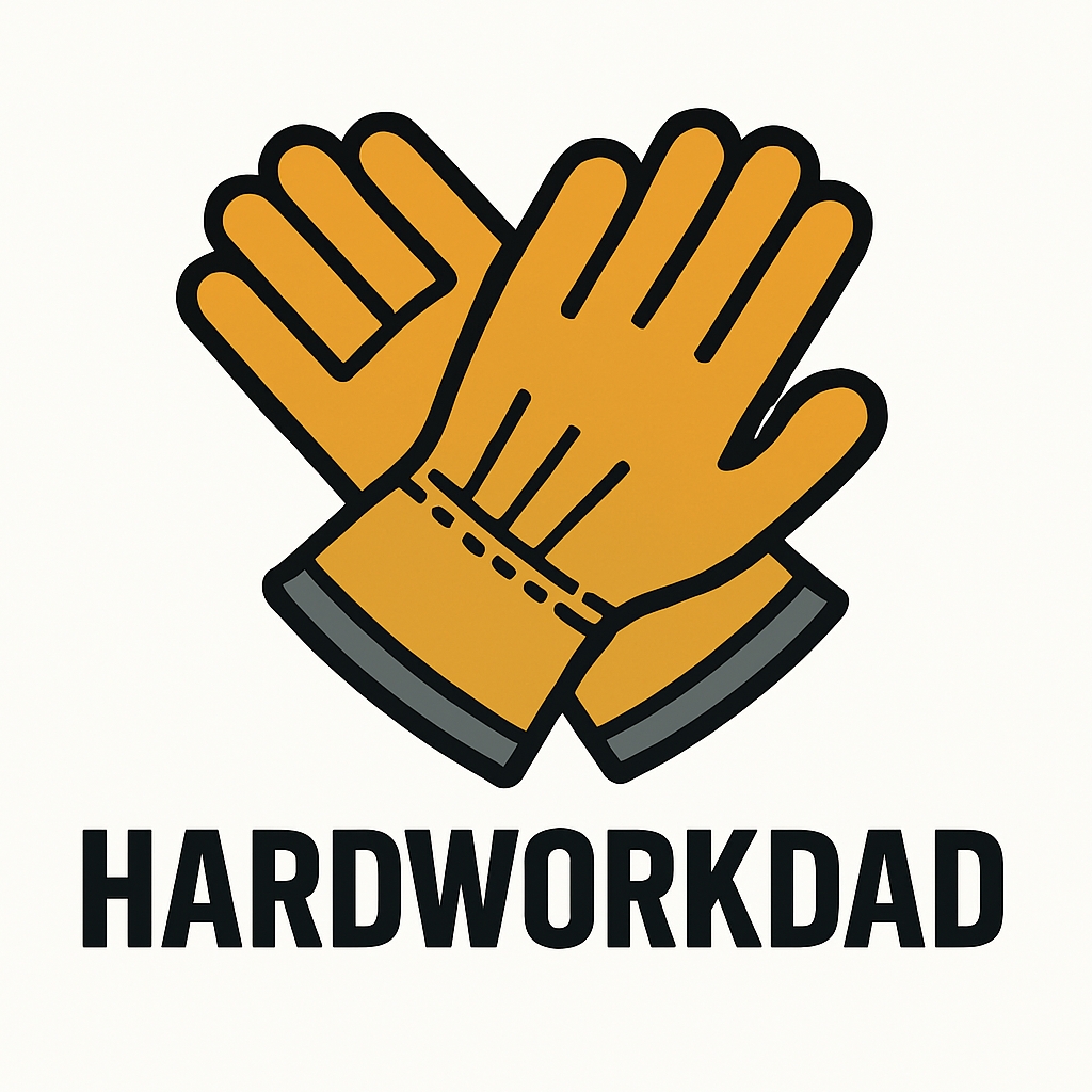Mustard Yellow Work Gloves Cartoon Illustration Sticker