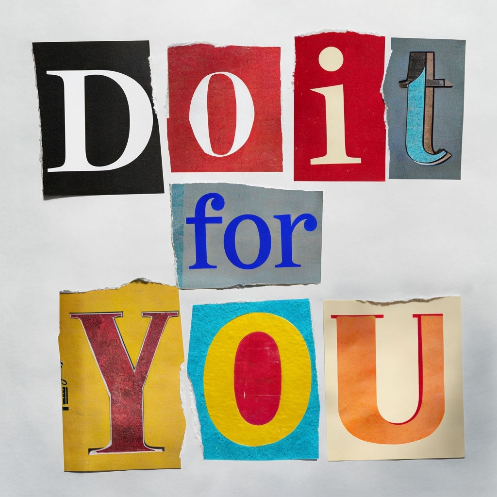 Motivational Do It For You Collage T-Shirt
