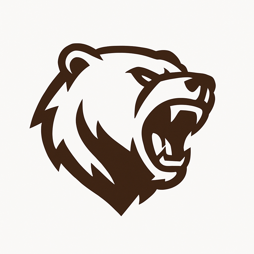 Aggressive Stylized Bear Head Vector Graphic Hat Design