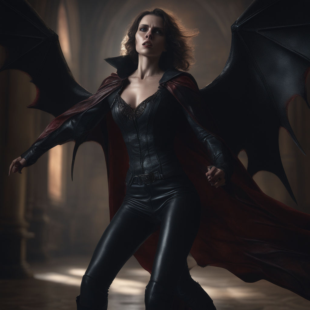 strong and sexy vampire woman