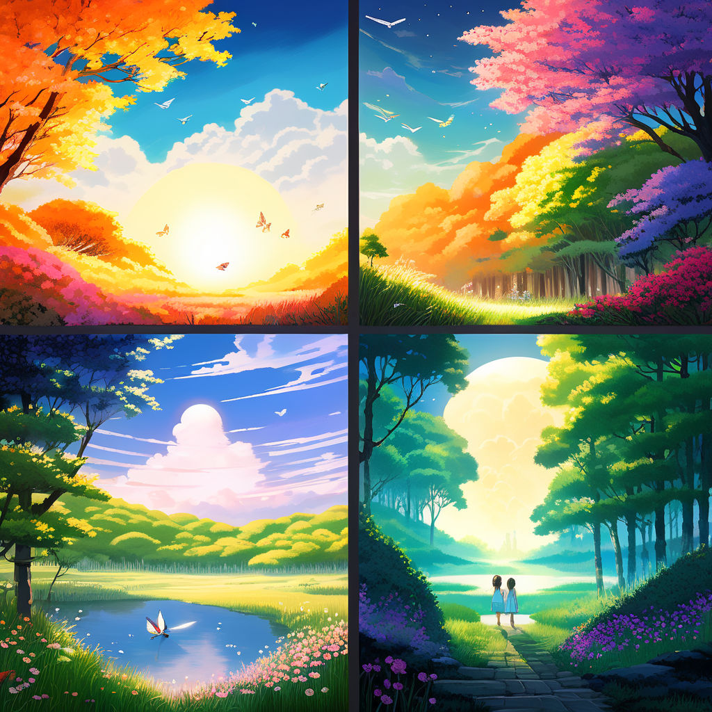 A whimsical interpretation of the four seasons by CHARMI - Playground