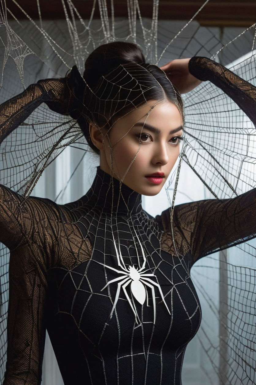 Woman in Spider Costume 🕷️🕸️