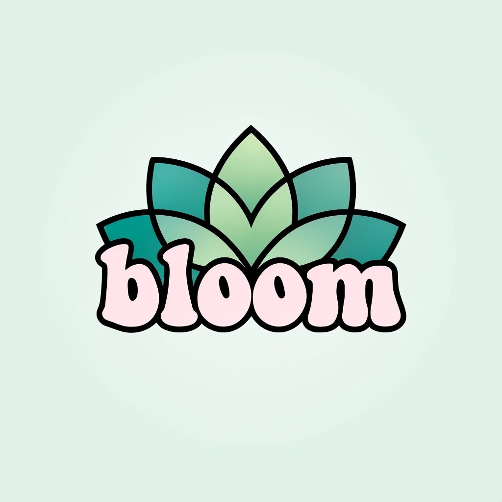 Playful Bloom Logo with Floral Design T-Shirt