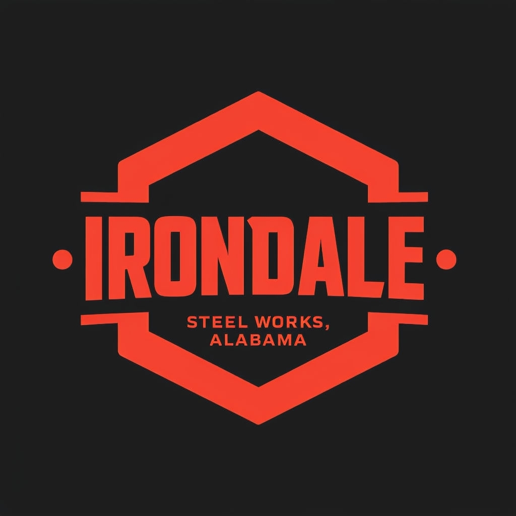 Modern Industrial Logo Design for Irondale Steel Works