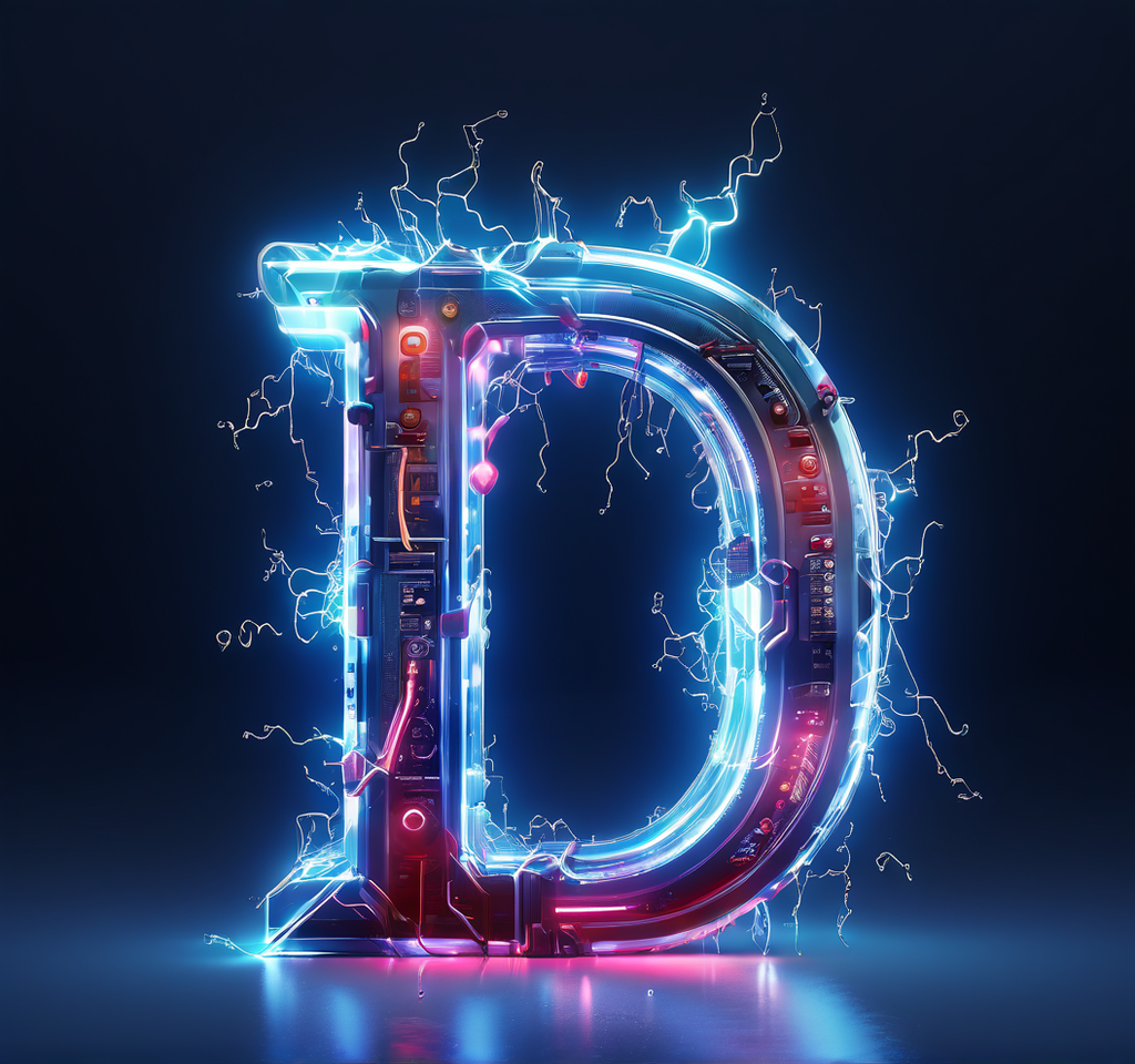 Make a dripping electric alphabet Letter 