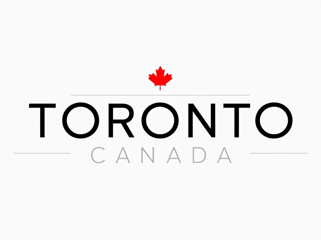 Toronto Canada Modern Minimalist Typography T-Shirt