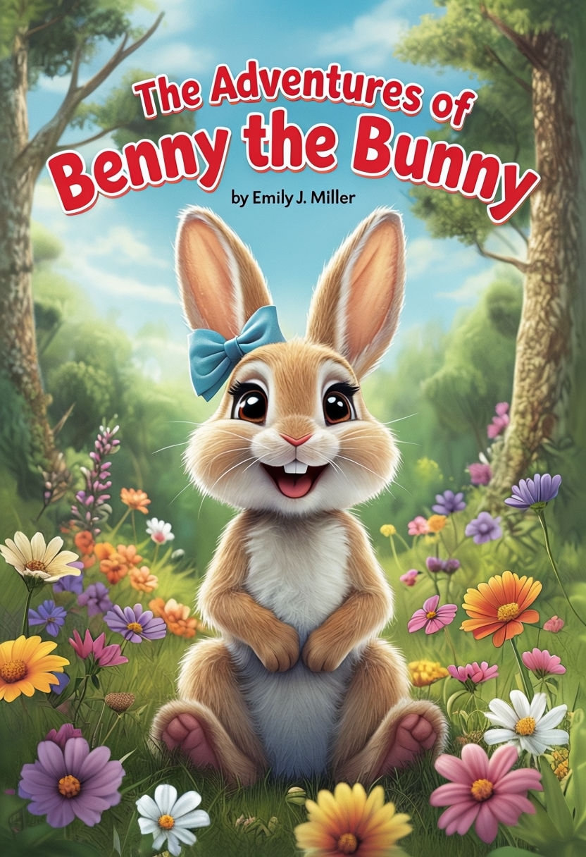 Whimsical Adventures of Benny the Bunny Illustrated EBook Cover