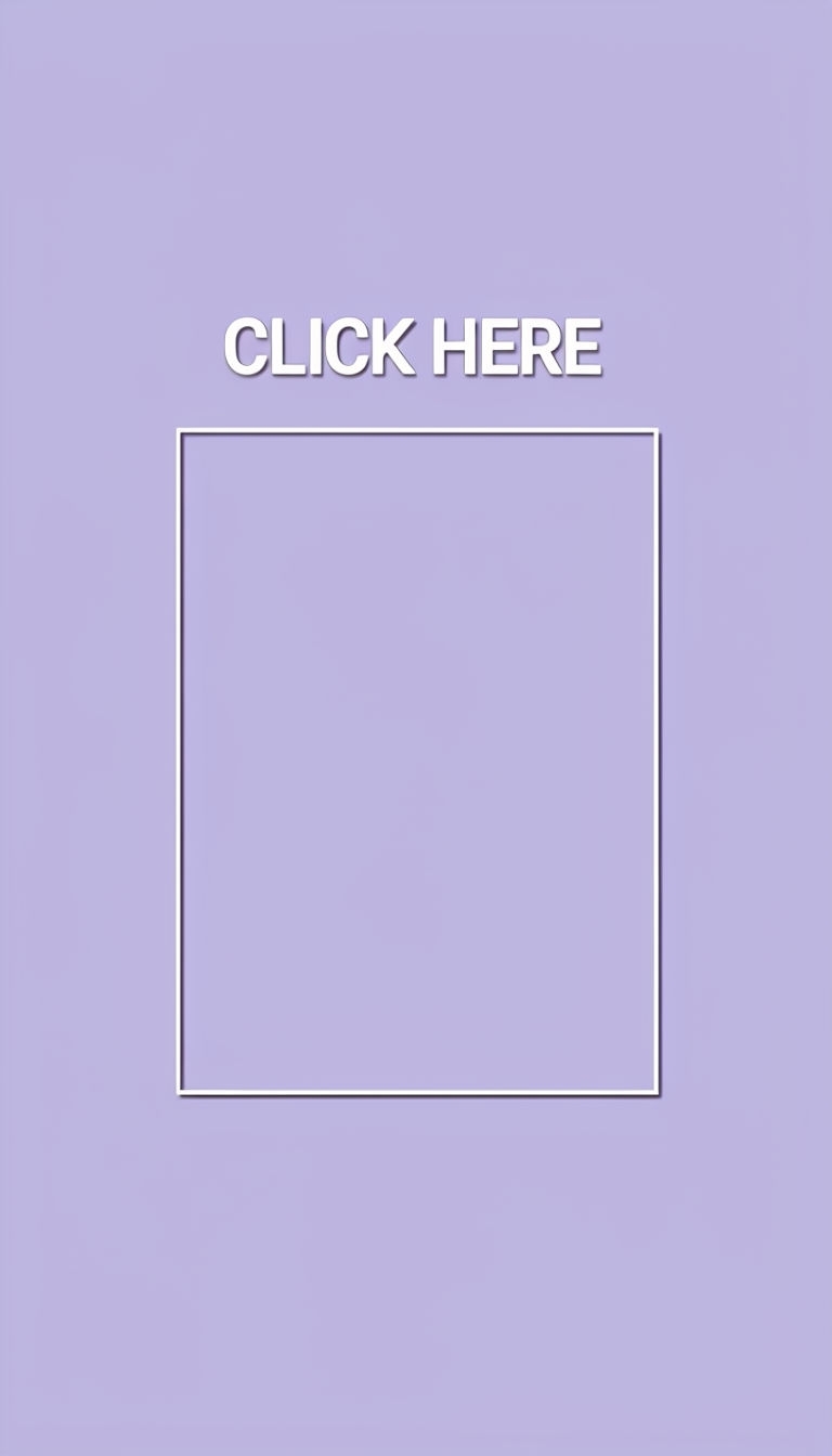 Minimalist Lavender Interface with Click Here Text Social Media Post