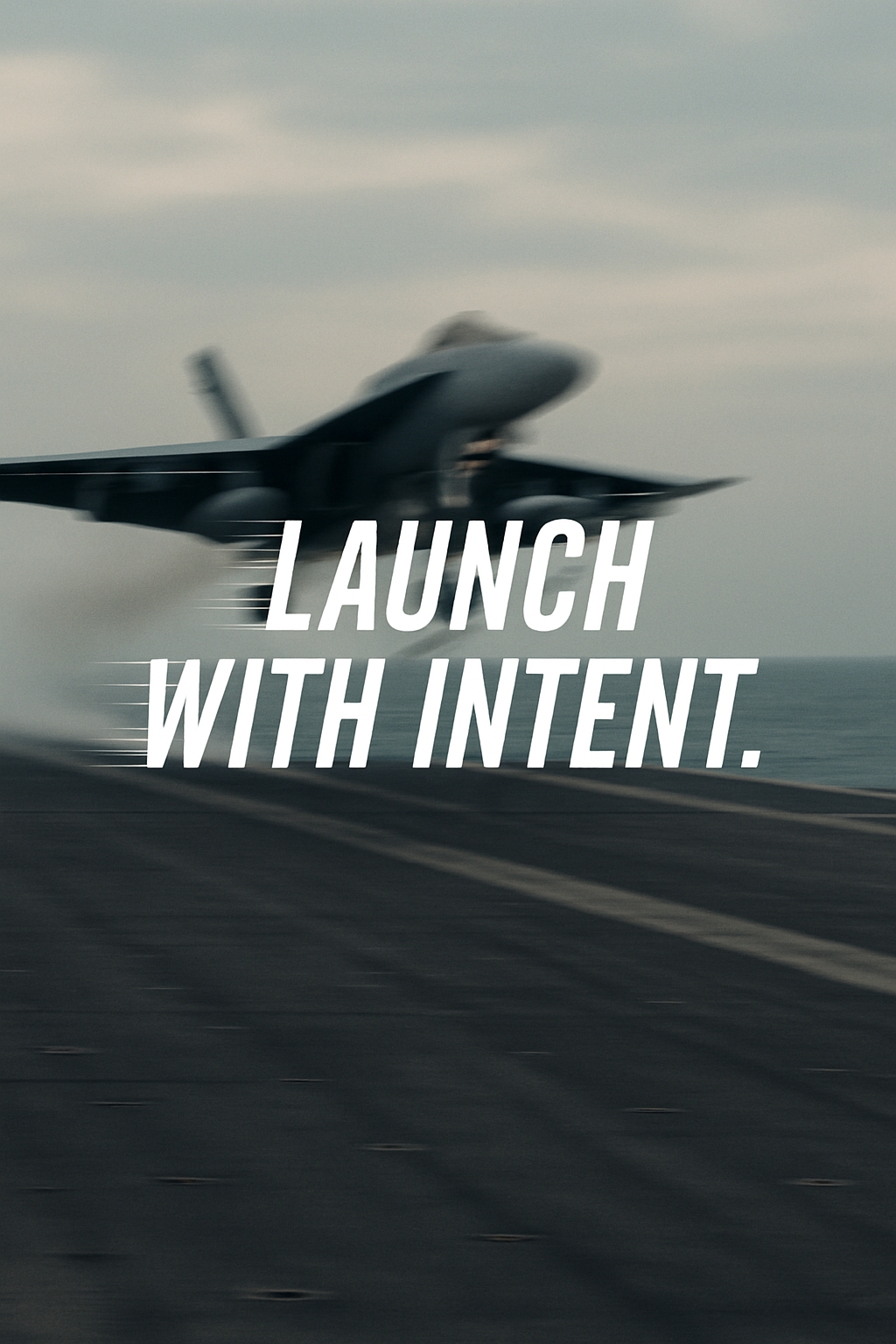 Dynamic Military Jet Launching from Aircraft Carrier Mobile Wallpaper