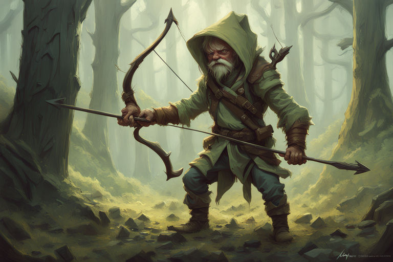 Sickle gnome goblin archer by Raphael S. - Playground