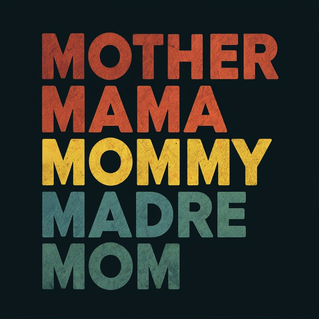 Retro Motherly Love Typography Art T-Shirt