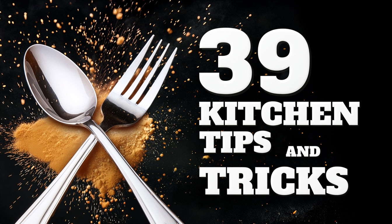 Chic 39 Kitchen Tips and Tricks Design with Elegant Cutlery Social Media Post