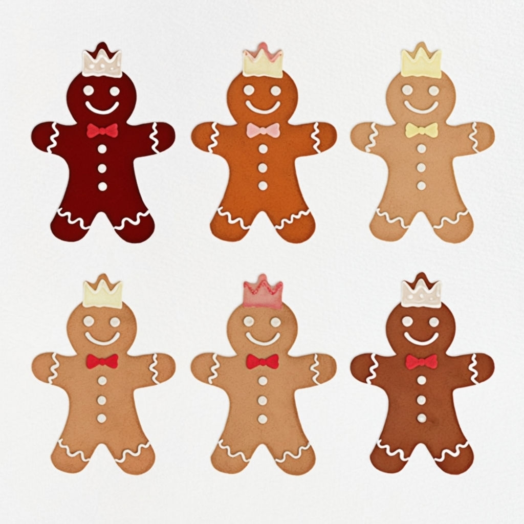 Festive Gingerbread Man Seamless Pattern Design for Holiday Decor