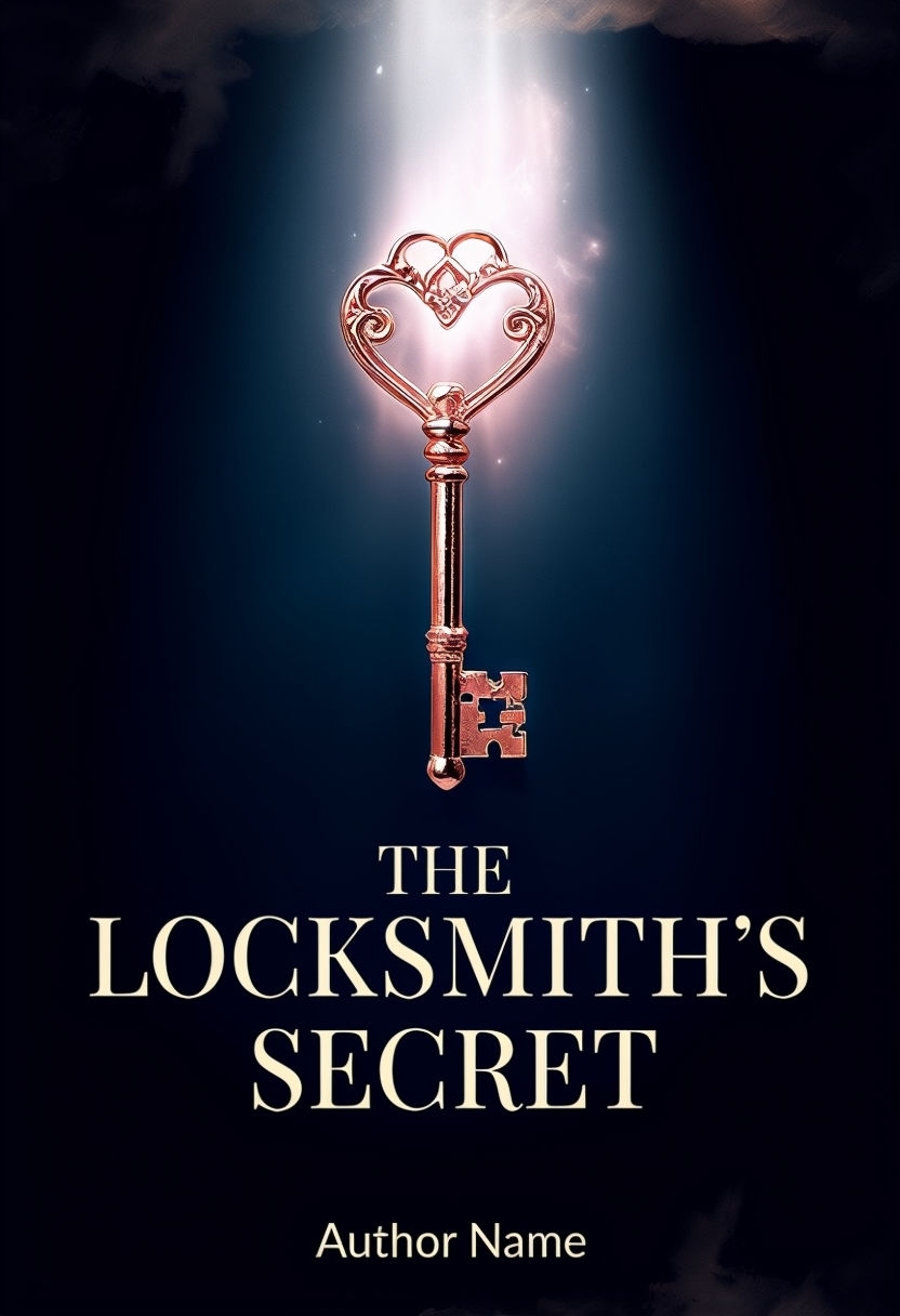 Elegant Photorealistic Antique Key EBook Cover Design