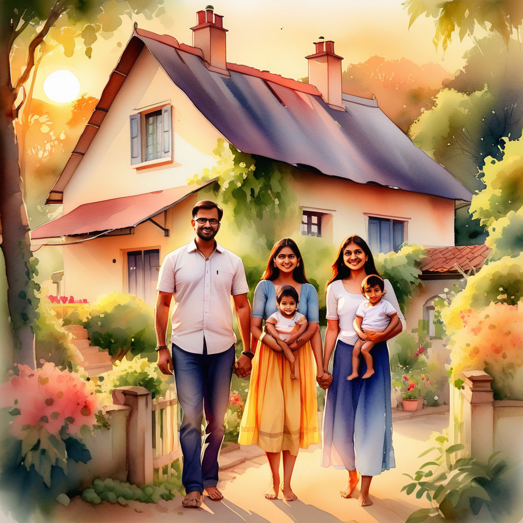 Lovely family settled in a picturesque village with mom by Vishal Mehra ...