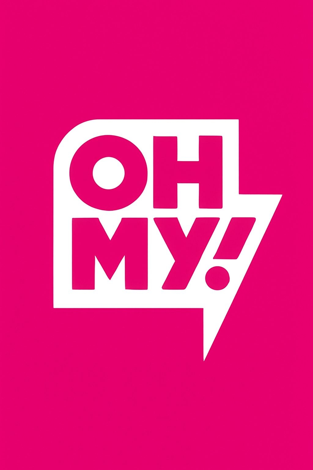 Bold 'OH MY!' Speech Bubble Minimalist T-Shirt Design