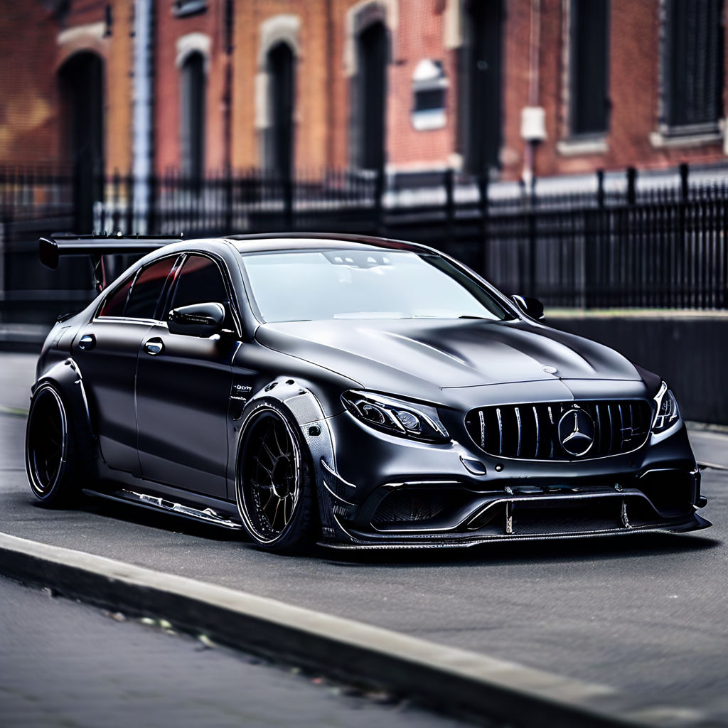 Mercedes-AMG C63 W205 equipped with a widebody kit by Junior Dlamini ...