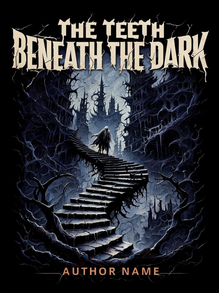 Surreal Horror EBook Cover for The Teeth Beneath the Dark