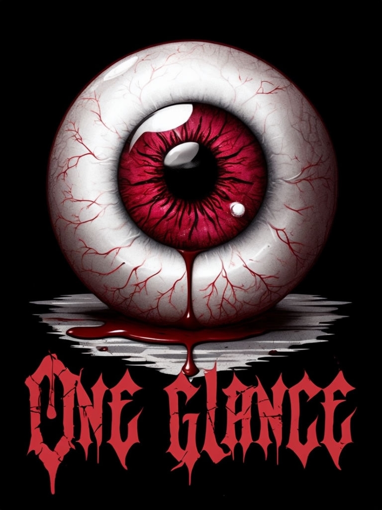 Eerie ONE GLANCE Horror Eyeball Graphic T-Shirt