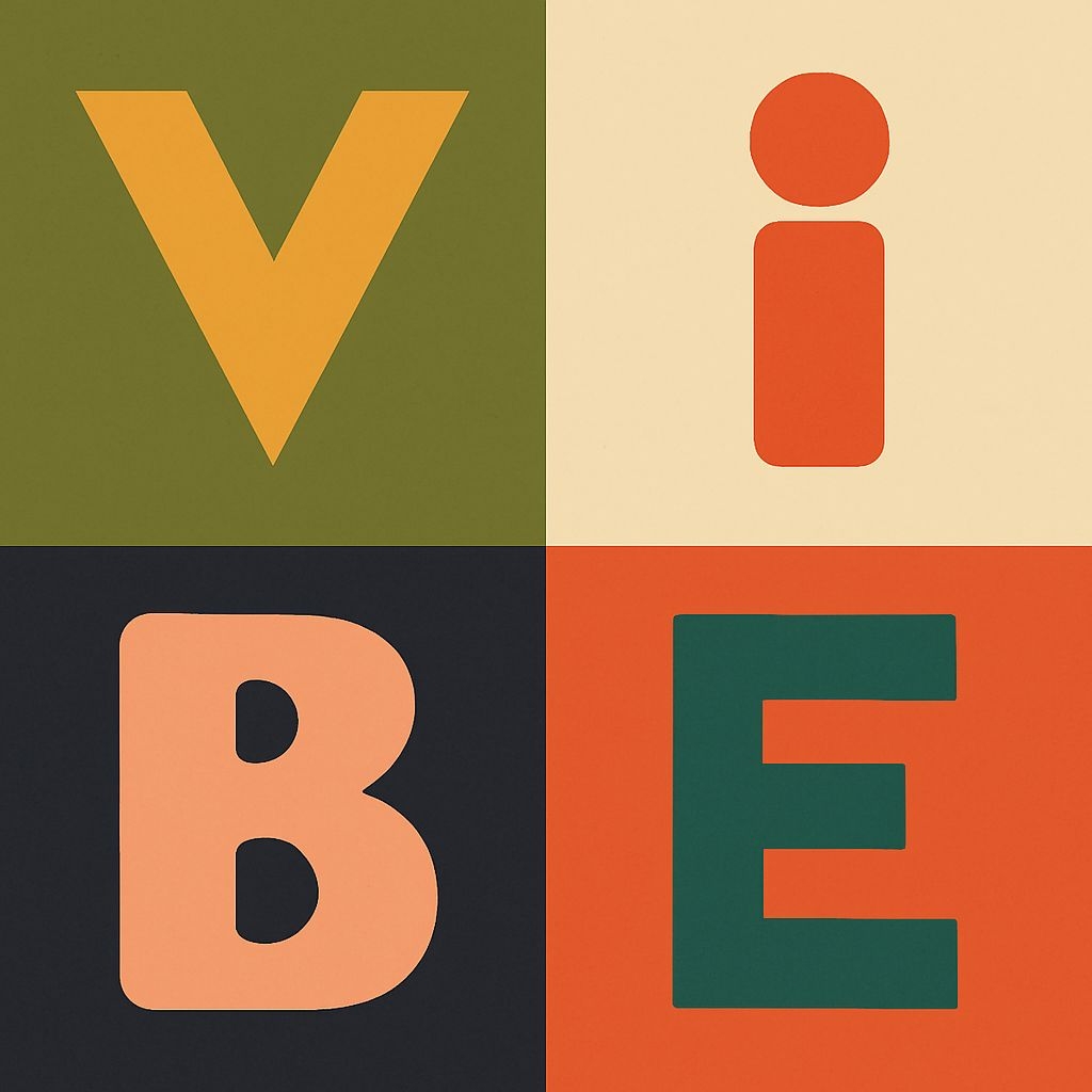 Vibrant Retro Typography Pattern with Bold Letters Design Seamless Pattern