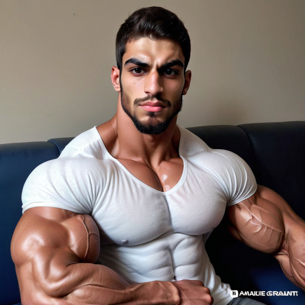 arab muscle hunk shirtless