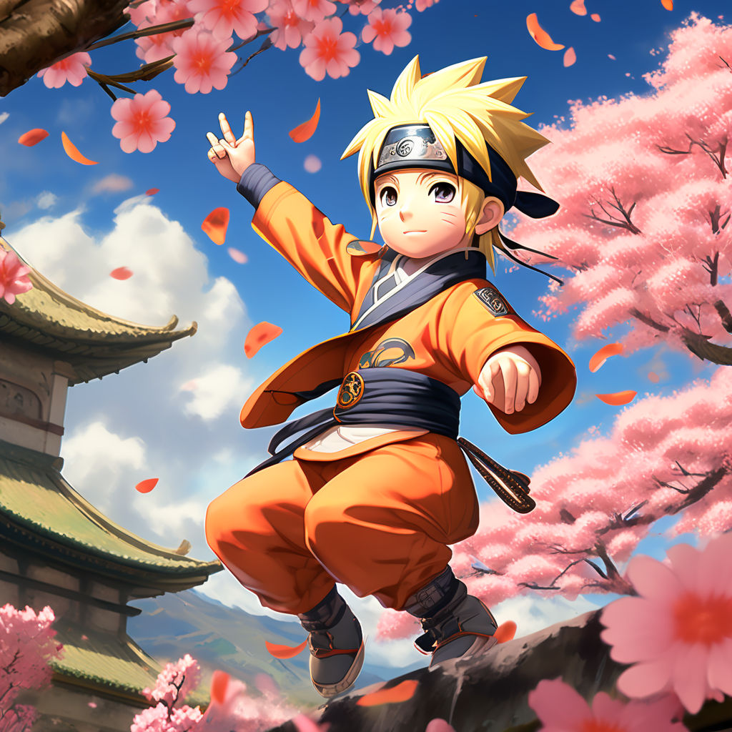 levitating cute adorable naruto from 