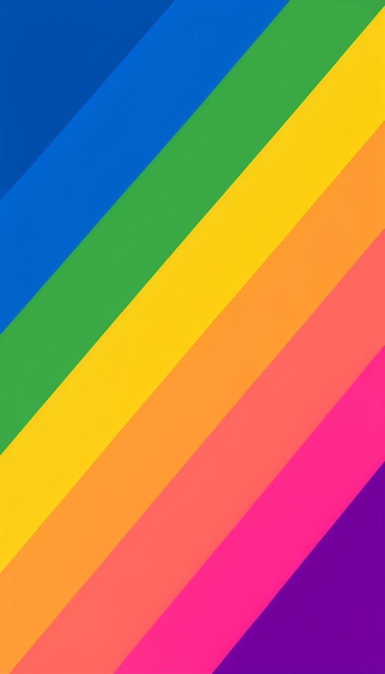 Vibrant Diagonal Stripes Colorful Design Phone Case Cover