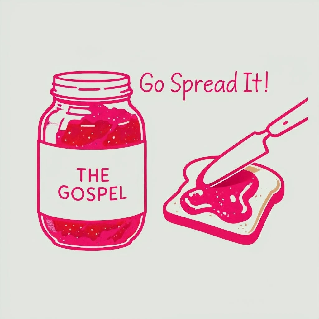 Go Spread It Minimalistic Jam and Bread T-Shirt