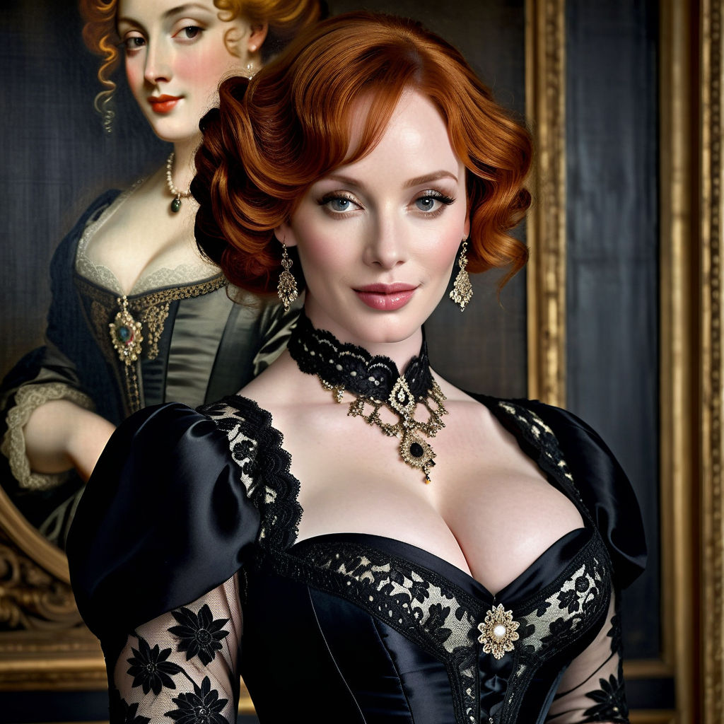 full body portrait of Christina Hendricks