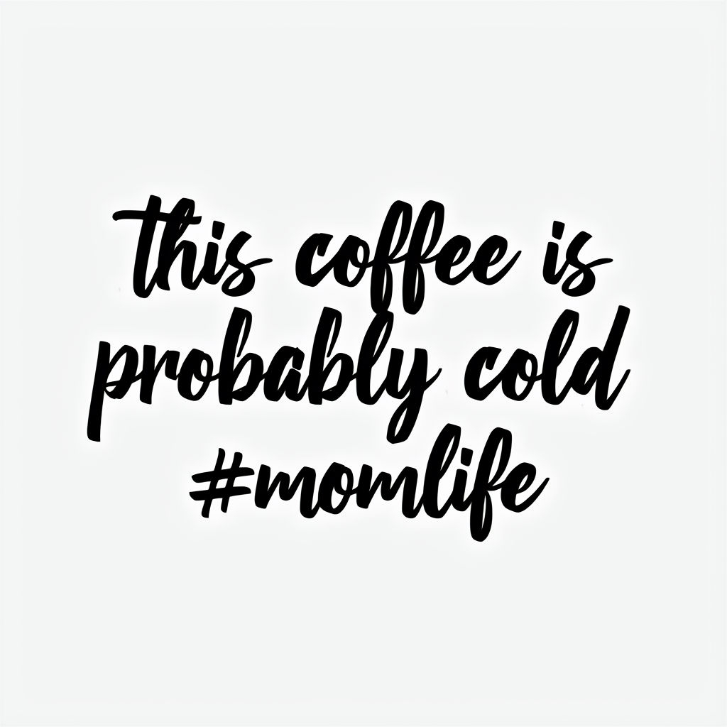 This Coffee Is Probably Cold #Momlife Minimalist Mug