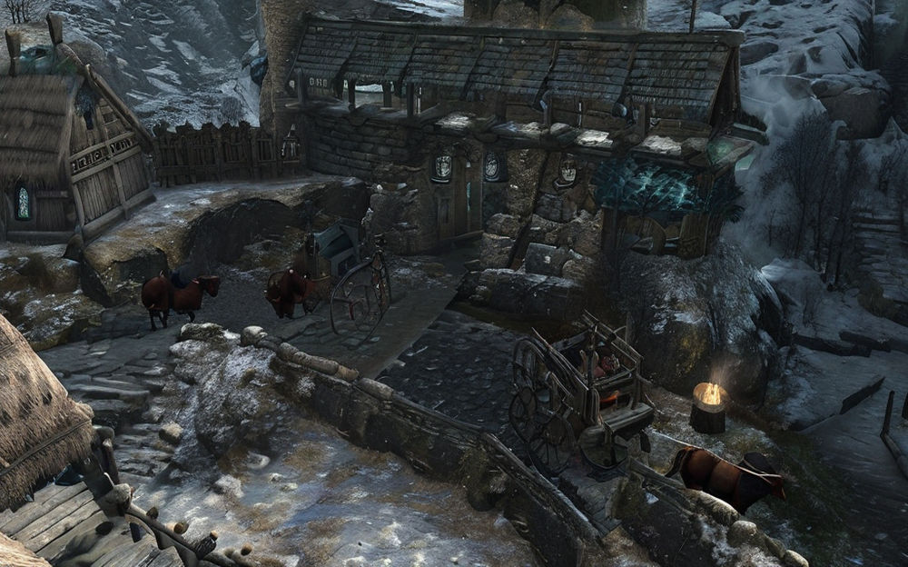 Arriving helgen castle with cart from skyrim game by Kerem Ziga ...