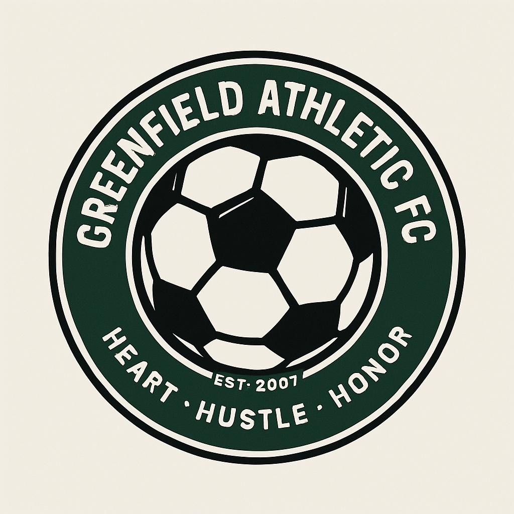 Vintage Greenfield Athletic FC Soccer Logo Design