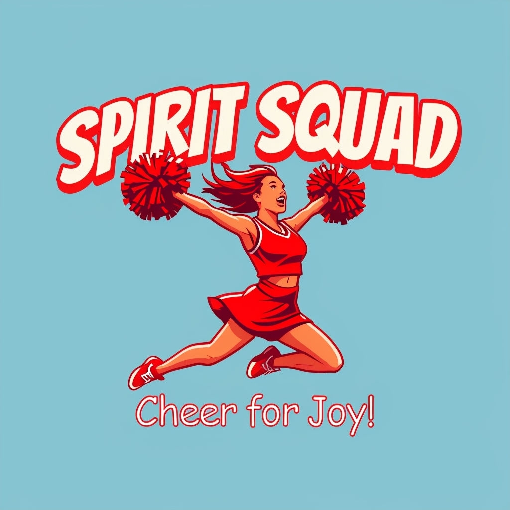 Dynamic Spirit Squad Cheerleading Logo Design