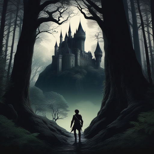 Old dark forest eren yeager exploring with big castle in the by 