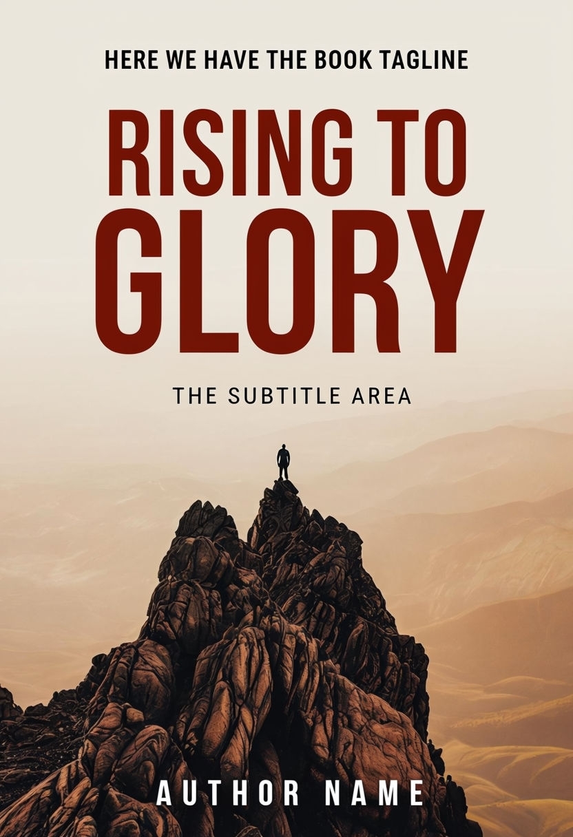 Rising to Glory Inspirational Book Cover Design for Motivation EBook Cover