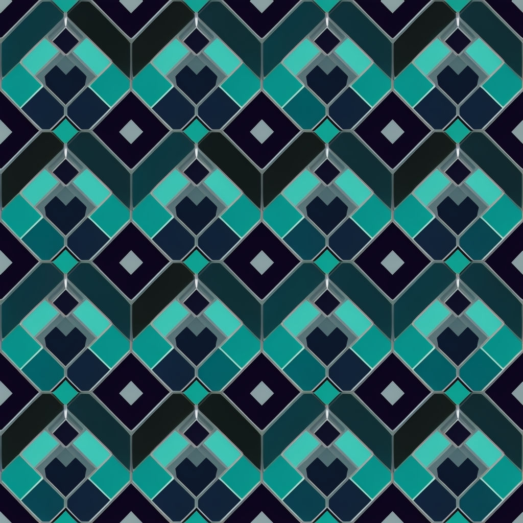 Intricate Interlocking Diamond Seamless Pattern Design for Modern Applications Seamless Pattern