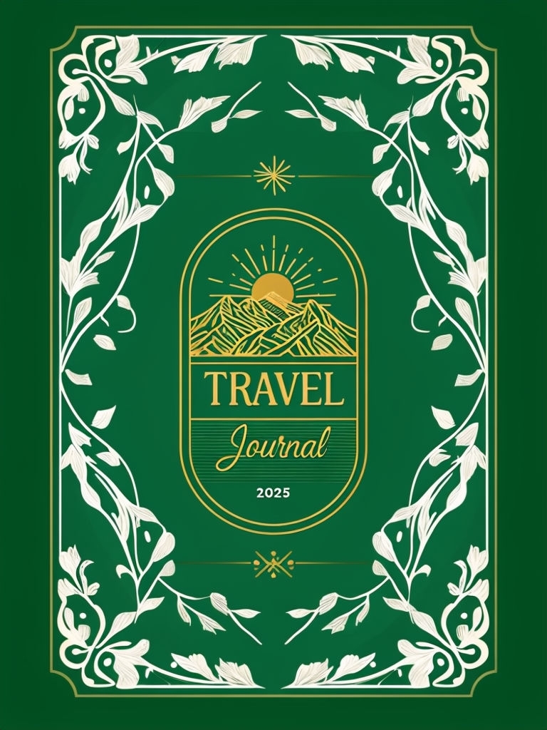 Elegant Vintage Travel Journal Design for Adventure Seekers EBook Cover