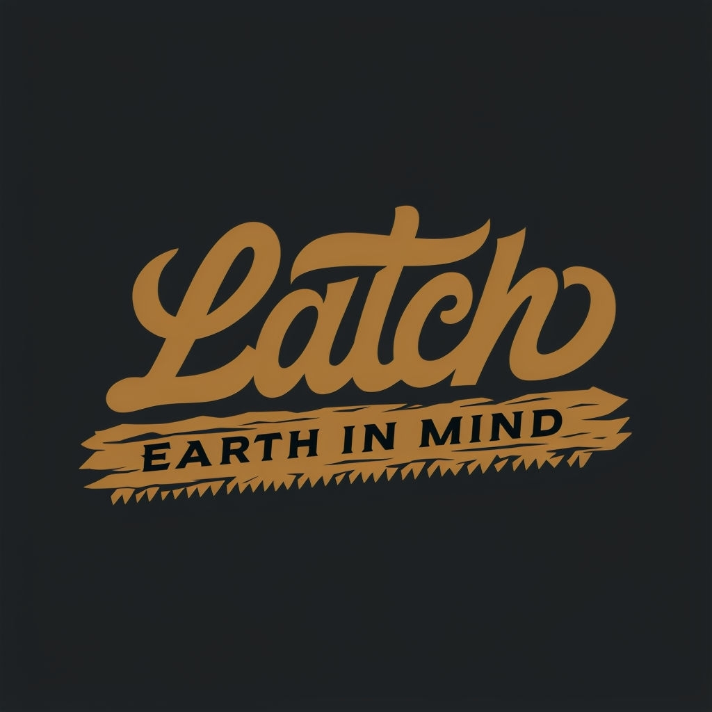 Modern Latch Earth In Mind Logo Design with Dynamic Elements