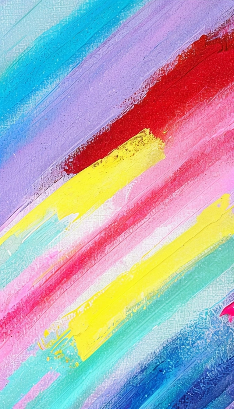 Vibrant Diagonal Brushstrokes Abstract Art Phone Case Cover