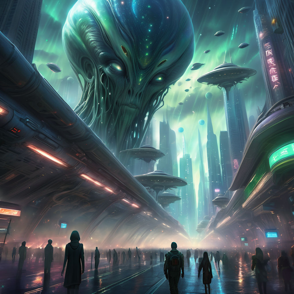 Sci-fi masterpiece of an alien invasion by Valor - Playground