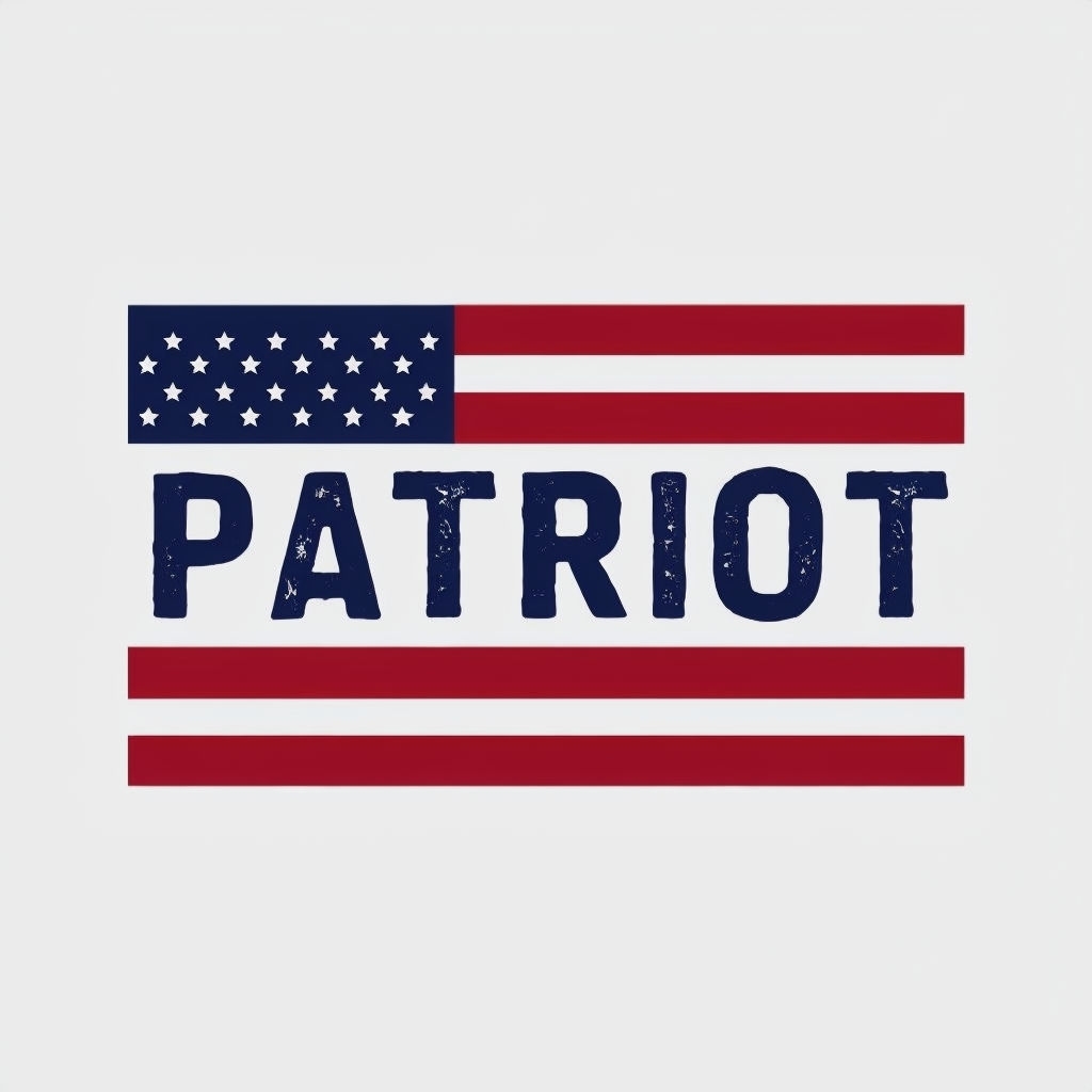 Minimalist Patriot Design with American Flag Elements Mug
