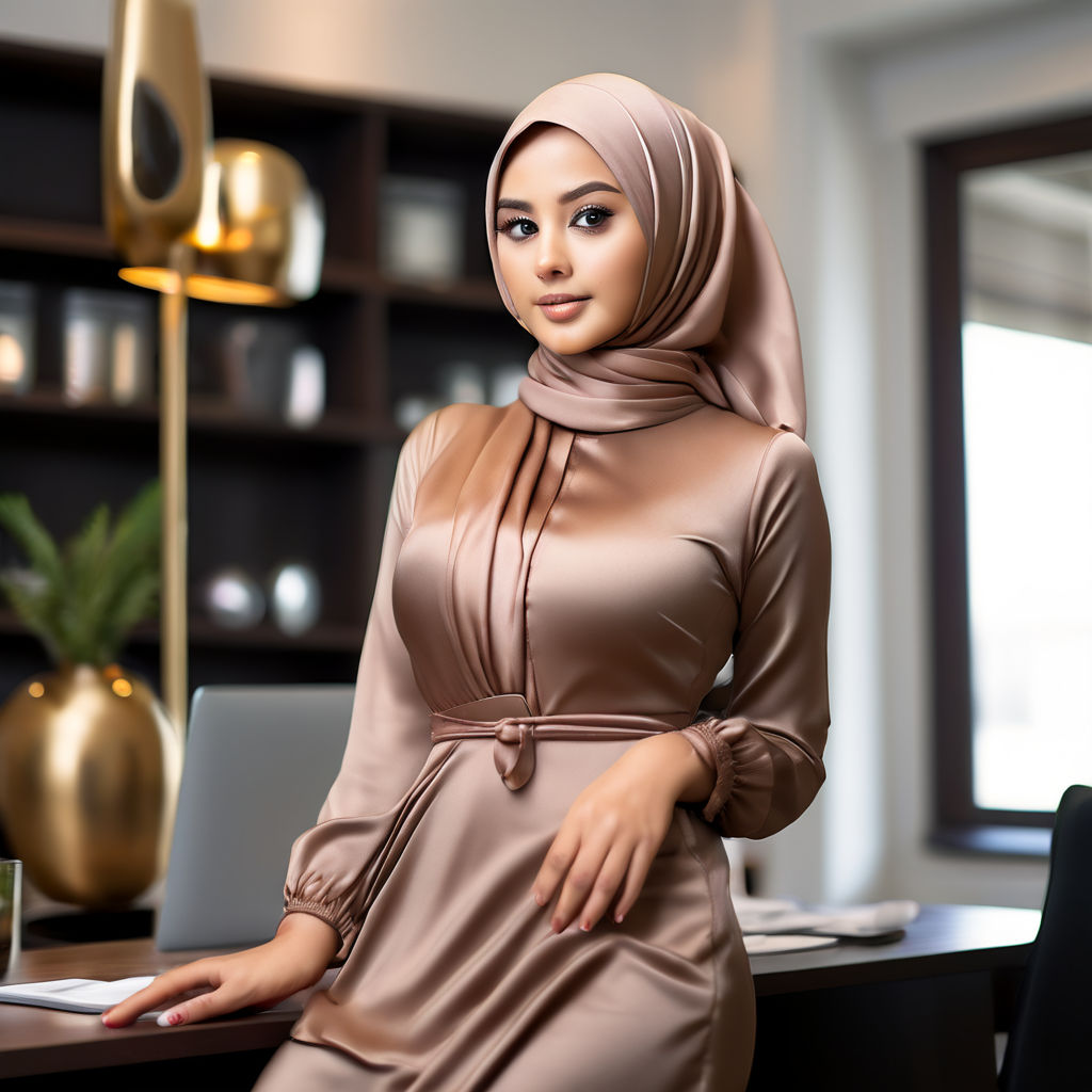 Nude hijab